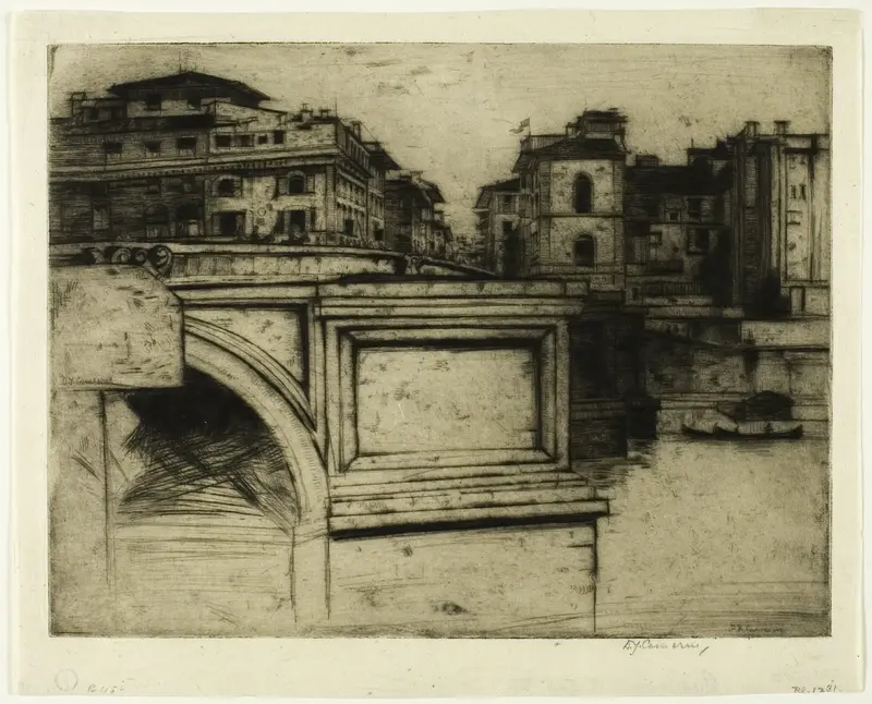 Ponte della Trinità Wall Art by David Young Cameron - High-Resolution Digital Print