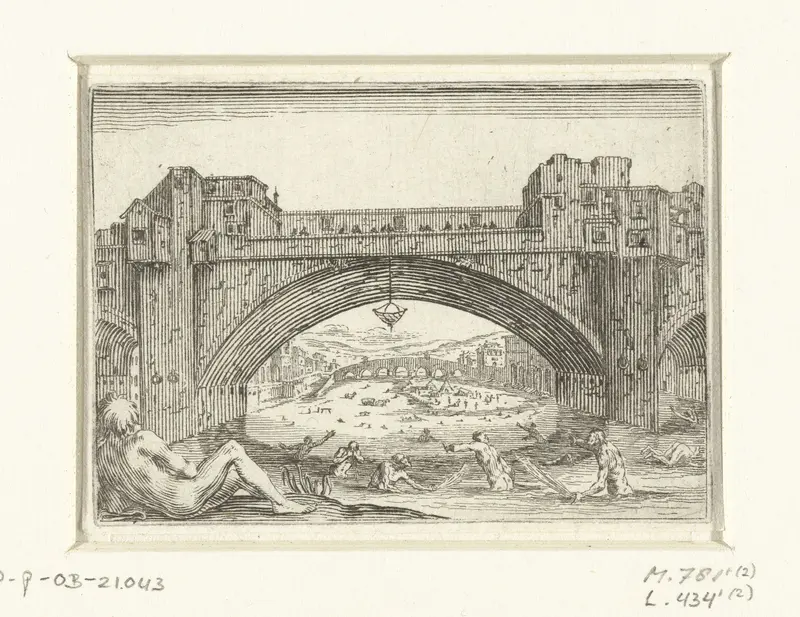 Ponte Vecchio te Florence Wall Art by Jacques Callot - High-Resolution Digital Print