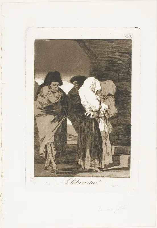 Poor Little Girls!, plate 22 from Los Caprichos