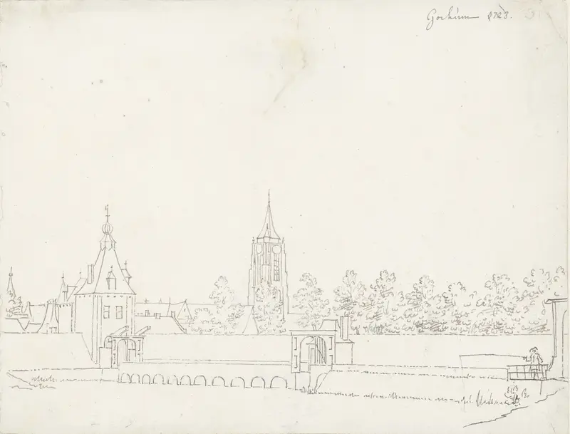 Poort en stadswallen van Gorinchem Wall Art by Cornelis Pronk - High-Resolution Digital Print