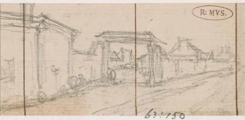 Poort in een muur Wall Art by Georges Michel - High-Resolution Digital Print