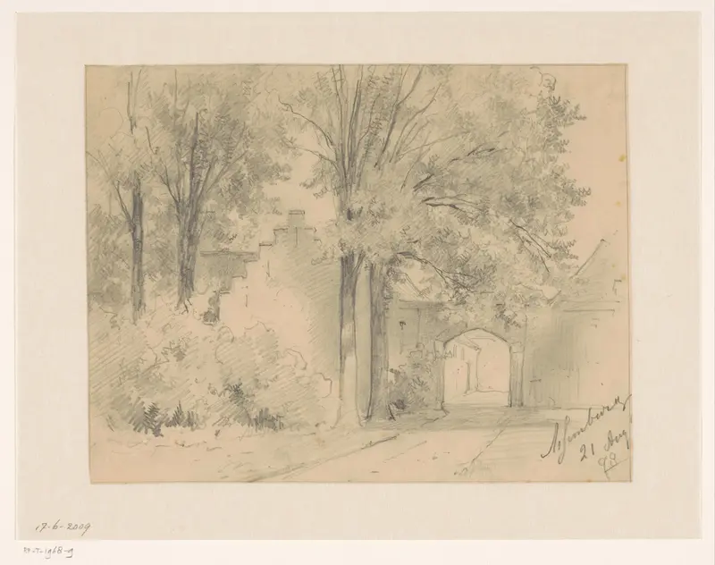 Poort van het kasteel Assemburg