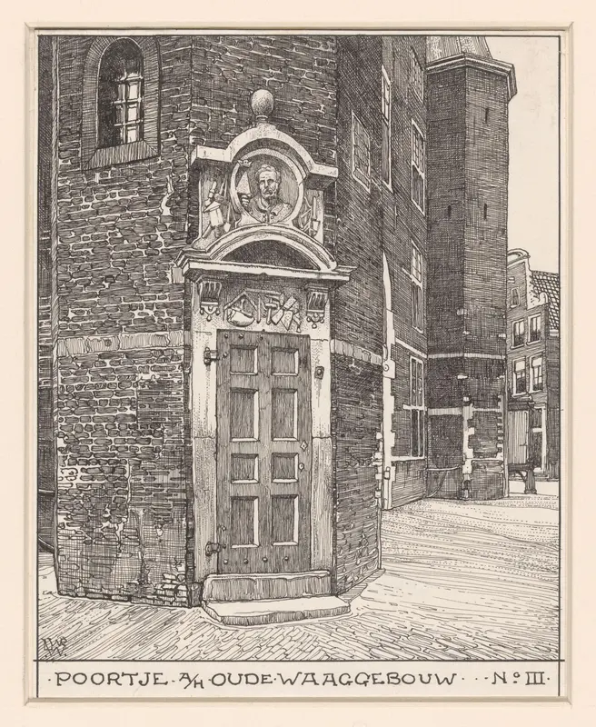 Poortje aan het Oude Waaggebouw, nr. III Wall Art by Willem Wenckebach - High-Resolution Digital Print