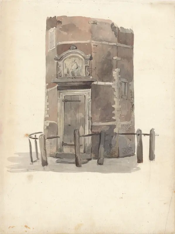 Poortje van het gilde in de St. Anthoniswaag, Amsterdam Wall Art by Johan Adolph Rust - High-Resolution Digital Print