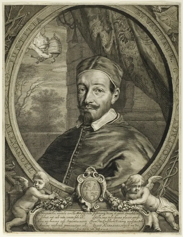 Pope Alexander the Seventh Wall Art by Cornelis Visscher - High-Resolution Digital Print
