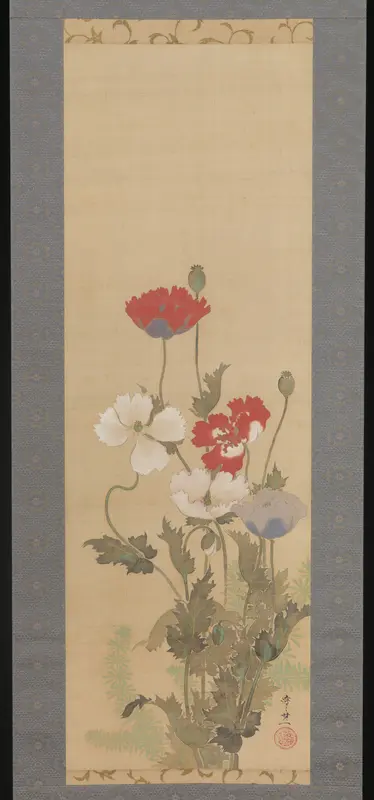 Poppies Wall Art by Suzuki Kiitsu - High-Resolution Digital Print