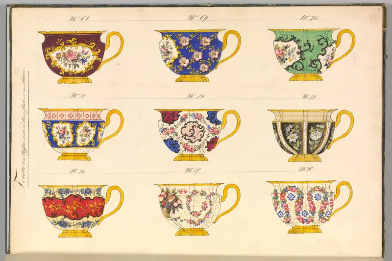 Porcelain Designs Wall Art by Anonymous, French, 19th century - High-Resolution Digital Print