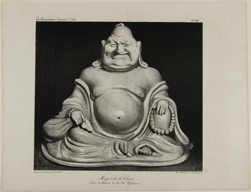 Porcelain figure from China (taken from the private collection of Mr. Charles Philipon), plate 416