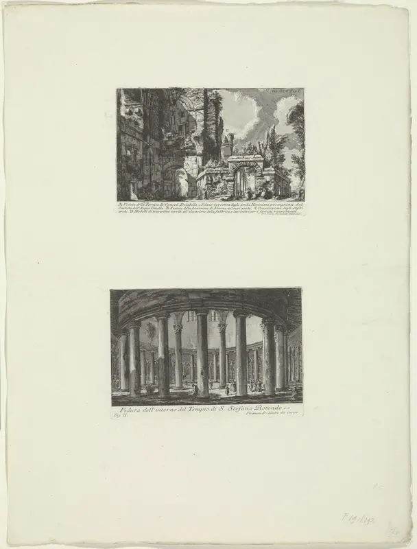 Porta Caelimontana en Santo Stefano Rotondo te Rome Wall Art by Unknown - High-Resolution Digital Print