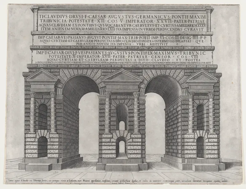 Porta Maggiore, from "Speculum Romanae Magnificentiae" Wall Art by Anonymous - High-Resolution Digital Print