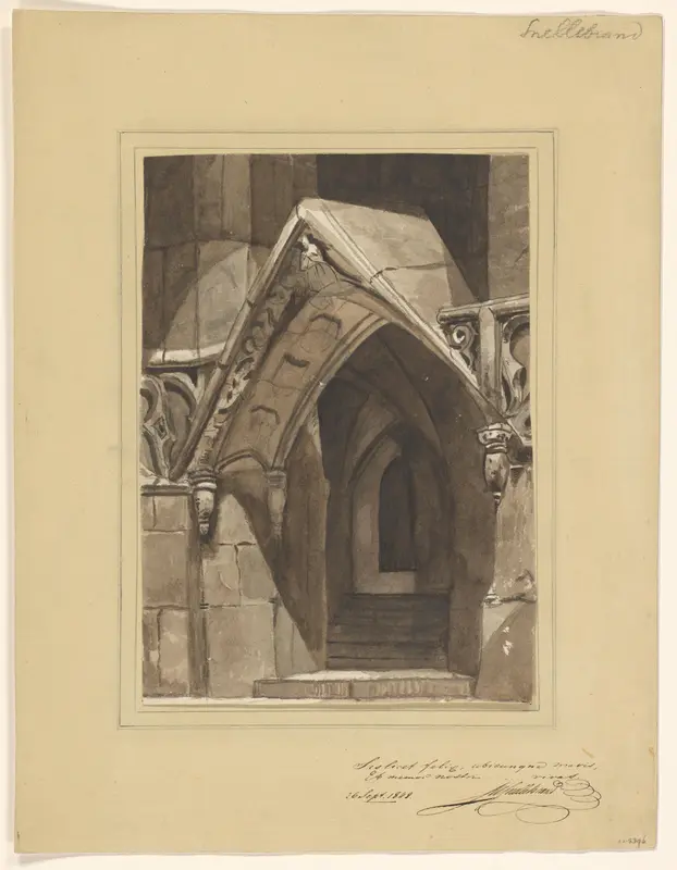 Portaal van een gotische kerk Wall Art by Unknown - High-Resolution Digital Print