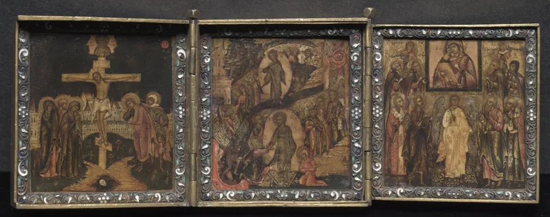 Portable Triptych Icon Wall Art by Unknown artist - High-Resolution Digital Print