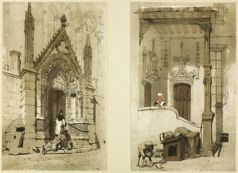 Porte Rouge, Notre Dame, Paris Wall Art by Thomas Shotter Boys - High-Resolution Digital Print