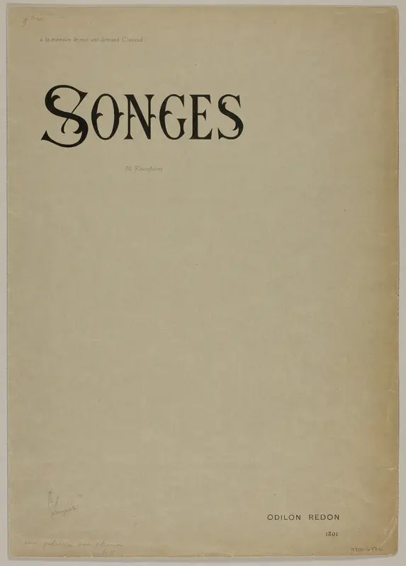 Portfolio Cover for Songes (Dreams)