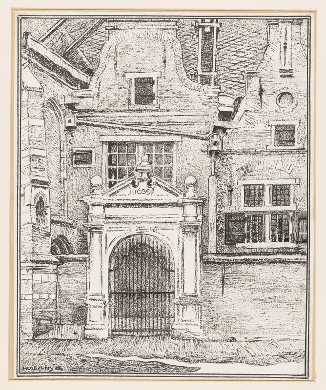 Portiek van de Zuiderkerk te Enkhuizen Wall Art by Unknown - High-Resolution Digital Print