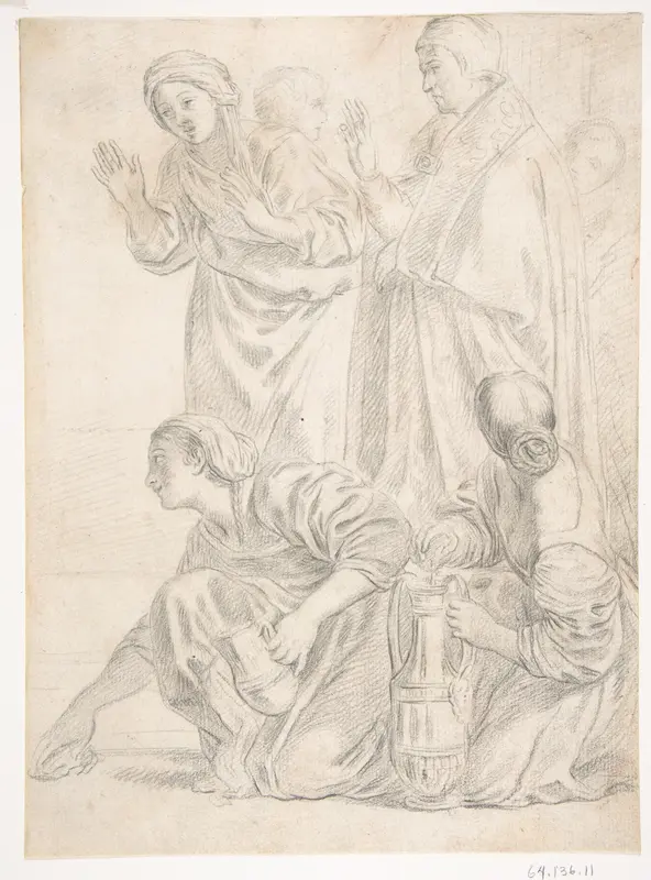 Portion of the Martyrdom of Saint Cecilia Wall Art by Domenichino (Domenico Zampieri) - High-Resolution Digital Print