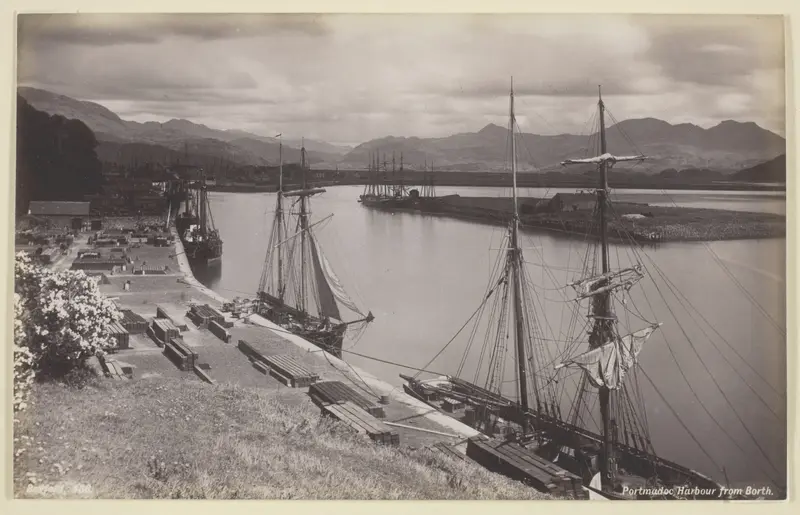 Portmadoc Harbour from Borth Wall Art by Francis Bedford - High-Resolution Digital Print