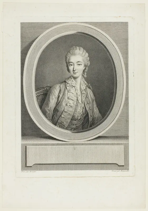 Portrait Wall Art by Jacques Firmin Beauvarlet - High-Resolution Digital Print