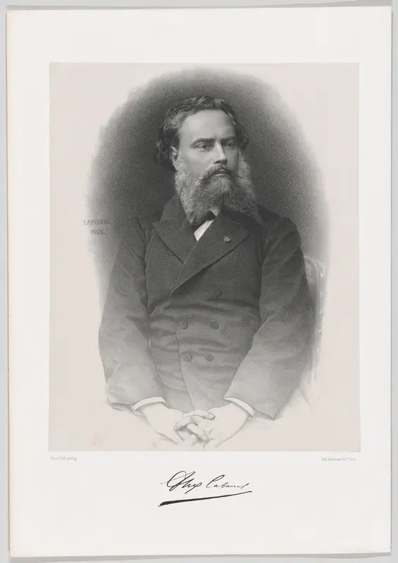 Portrait de Alexandre Cabanel Wall Art by Jean-Baptiste Adolphe Lafosse - High-Resolution Digital Print
