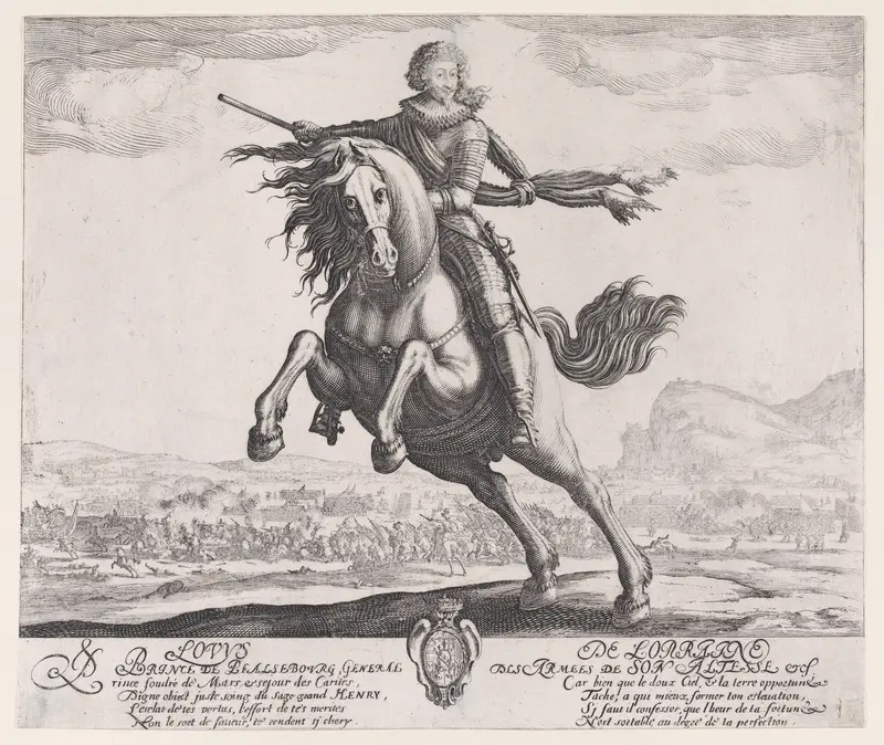 Portrait du Prince de Phaslbourg (Portrait of the Prince of Phalsbourg) Wall Art by Jacques Callot - High-Resolution Digital Print