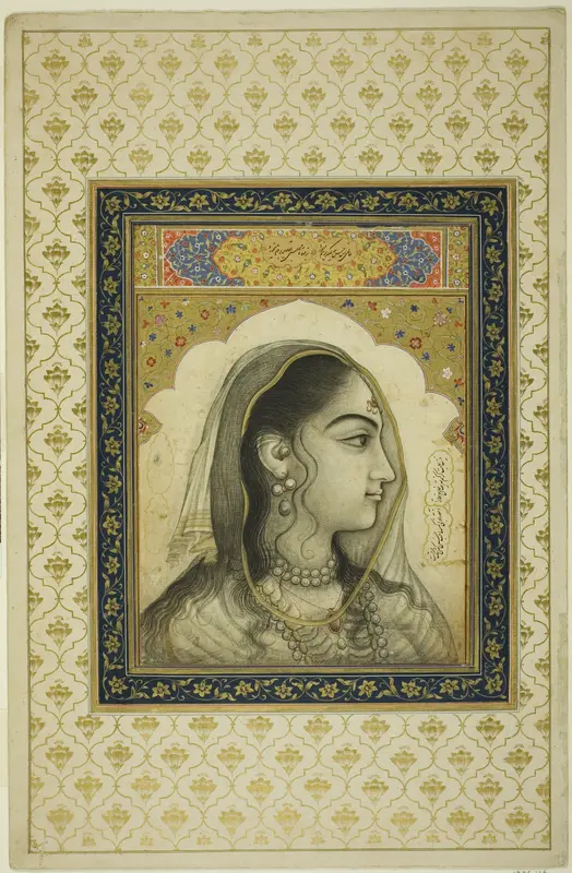 Portrait of a Beauty Wall Art by Mughal - High-Resolution Digital Print