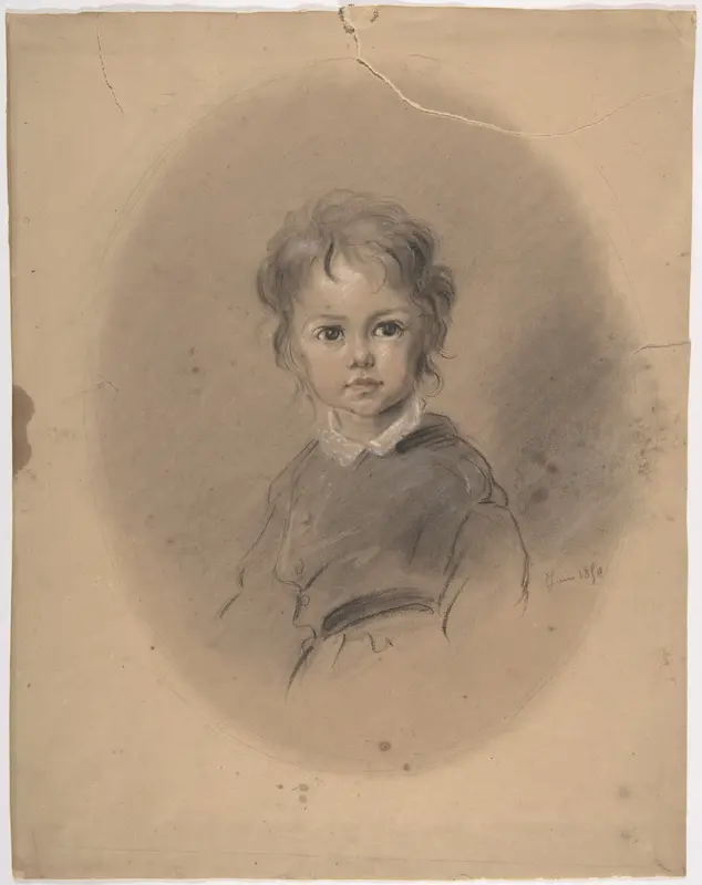 Portrait of a Boy Wall Art by Antoine Auguste Ernest Hébert - High-Resolution Digital Print