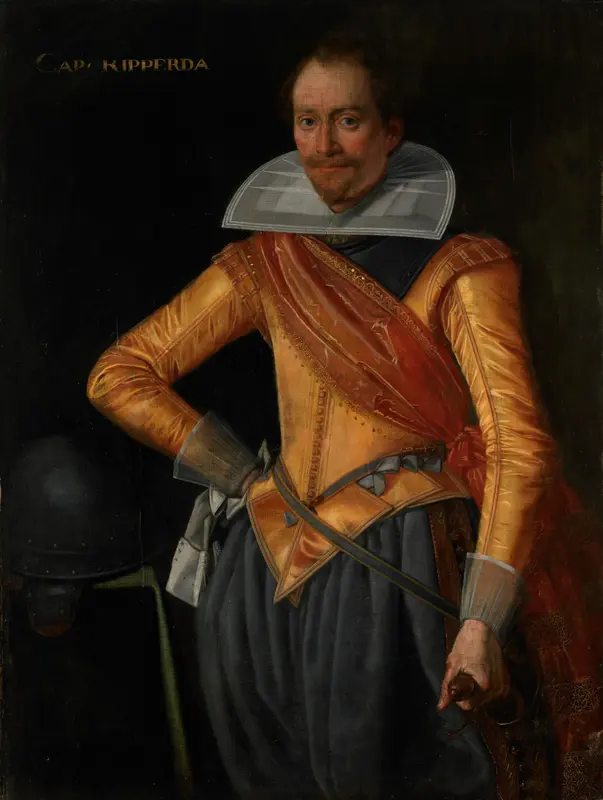 Portrait of a Captain with the Surname Ripperda Wall Art by anonymous - High-Resolution Digital Print