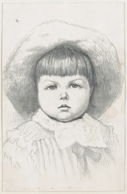 Portrait of a Child (Cyril Nast?) Wall Art by Thomas Nast - High-Resolution Digital Print