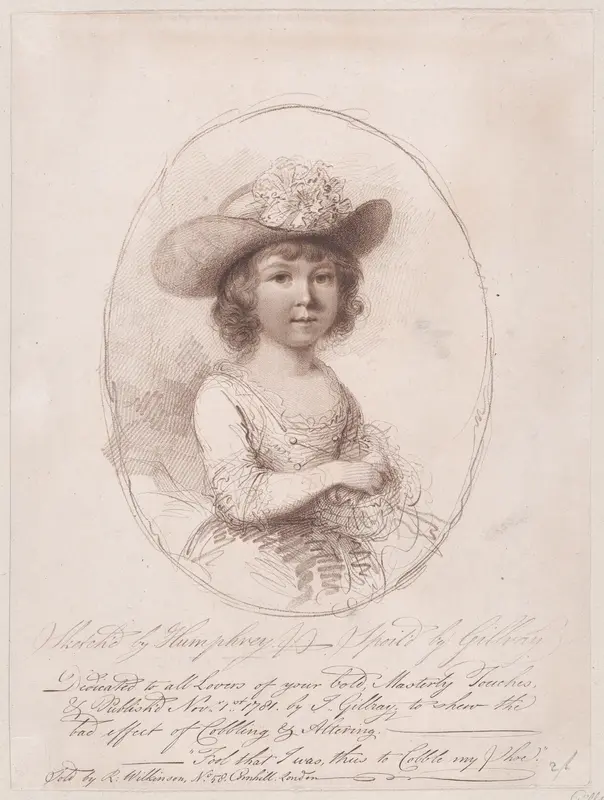 Portrait of a Child [Master Lamb] Wall Art by James Gillray - High-Resolution Digital Print