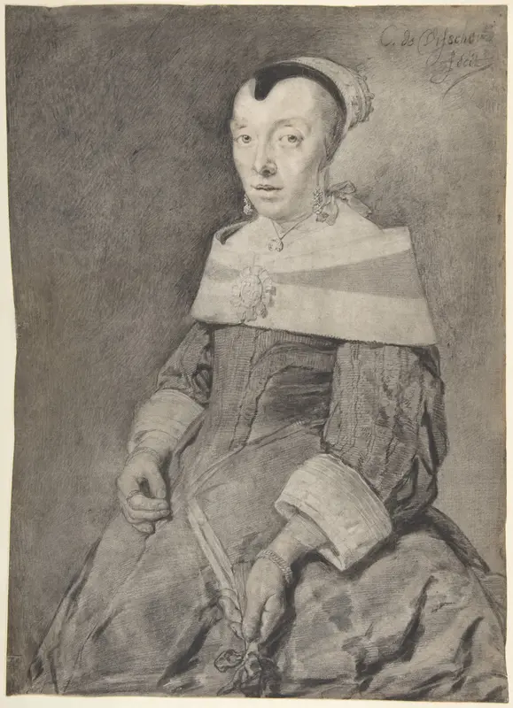 Portrait of a Lady Wall Art by Cornelis Visscher - High-Resolution Digital Print