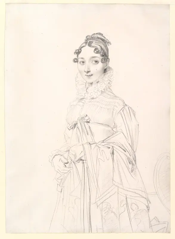 Portrait of a Lady Wall Art by Jean Auguste Dominique Ingres - High-Resolution Digital Print