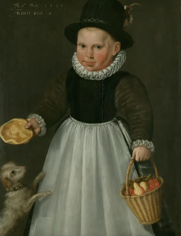 Portrait of a little Boy Wall Art by Jacob Willemsz. Delff (I) - High-Resolution Digital Print