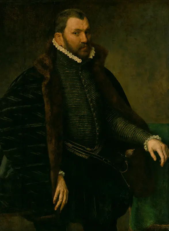 Portrait of a Man Wall Art by School of Anthonis Mor - High-Resolution Digital Print