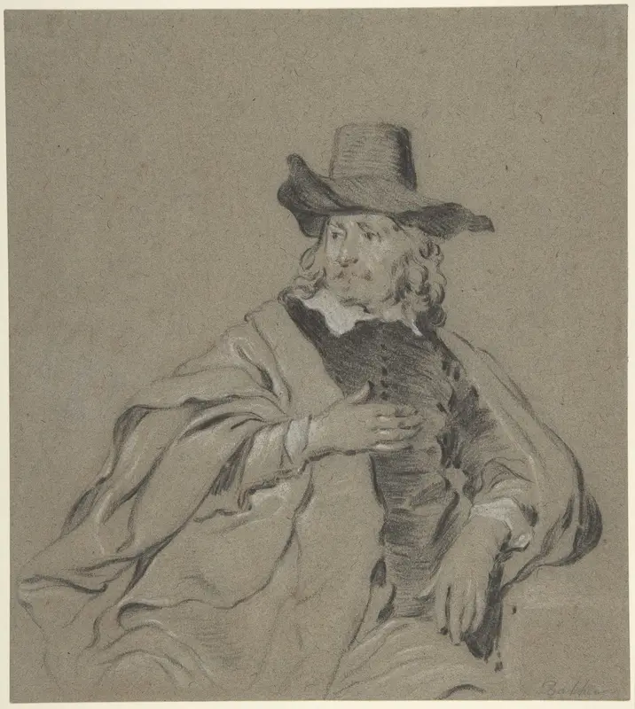 Portrait of a Man Wall Art by Jacob Backer - High-Resolution Digital Print