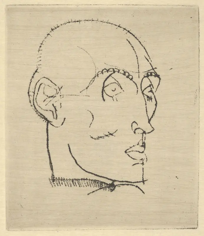 Portrait of a Man Wall Art by Egon Schiele - High-Resolution Digital Print