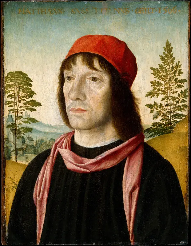 Portrait of a Man Wall Art by Fra Bartolomeo (Bartolomeo di Paolo del Fattorino) - High-Resolution Digital Print