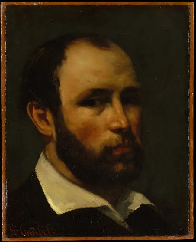 Portrait of a Man Wall Art by Gustave Courbet - High-Resolution Digital Print