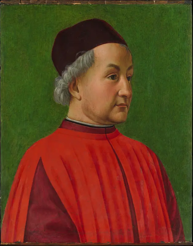 Portrait of a Man Wall Art by Domenico Ghirlandaio (Domenico Bigordi) - High-Resolution Digital Print