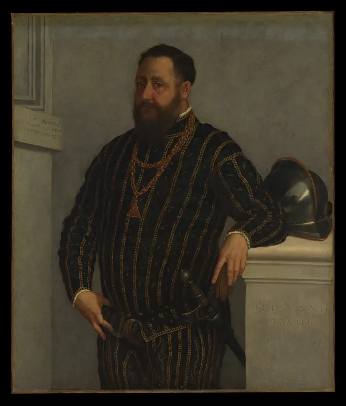Portrait of a Man Wall Art by Giovanni Battista Moroni - High-Resolution Digital Print