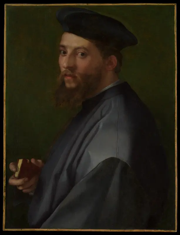 Portrait of a Man Wall Art by Andrea del Sarto (Andrea d'Agnolo) - High-Resolution Digital Print