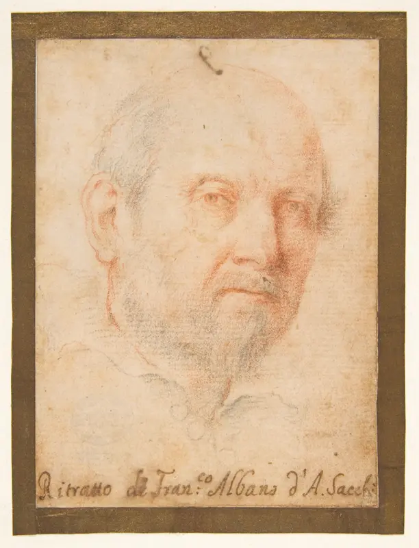 Portrait of a Man: Francesco Albani ? Wall Art by Andrea Sacchi - High-Resolution Digital Print