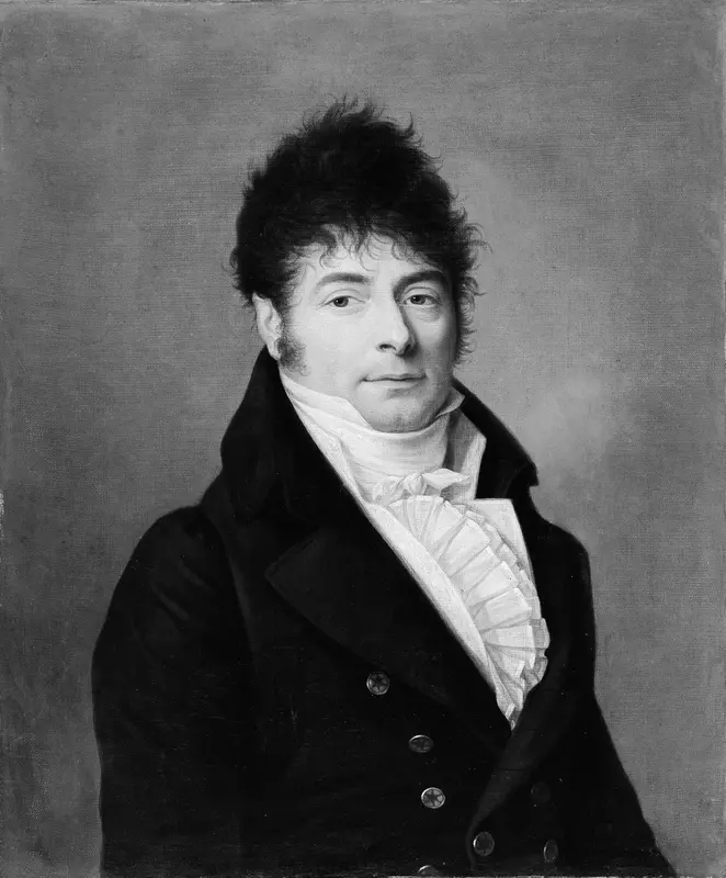 Portrait of a Man in a Blue Coat Wall Art by French Painter - High-Resolution Digital Print