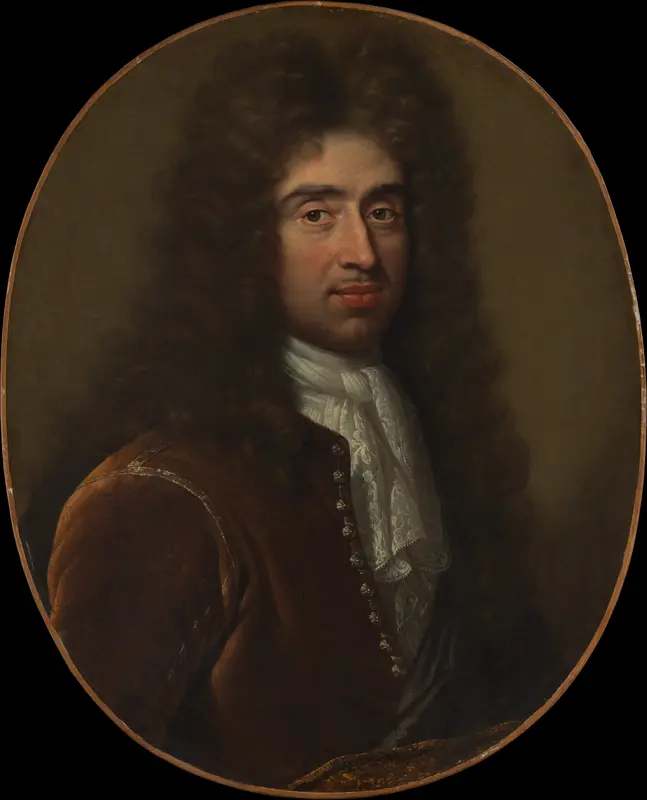 Portrait of a Man in a Brown Coat Wall Art by French Painter - High-Resolution Digital Print