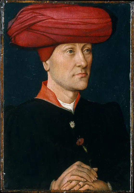 Portrait of a Man in a Chaperon Wall Art by Netherlandish Painter - High-Resolution Digital Print