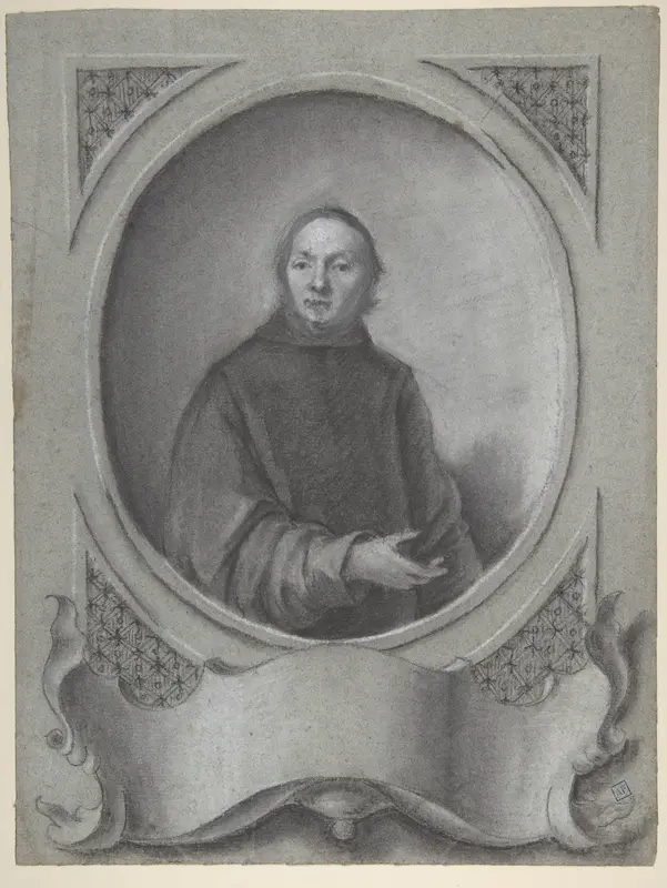Portrait of a Man in a Monastic Habit Wall Art by Bartolommeo Nazari (Nazzari) - High-Resolution Digital Print
