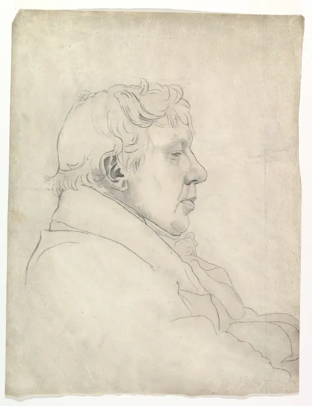 Portrait of a man in profile Wall Art by Cornelius Varley - High-Resolution Digital Print