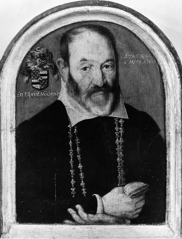 Portrait of a Man of the Moncheaux Family Wall Art by Northern French Painter - High-Resolution Digital Print