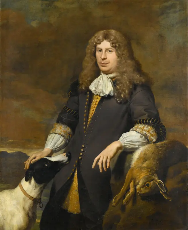 Portrait of a Man, possibly Jacob de Graeff, Alderman of Amsterdam in 1672 Wall Art by Karel du Jardin - High-Resolution Digital Print