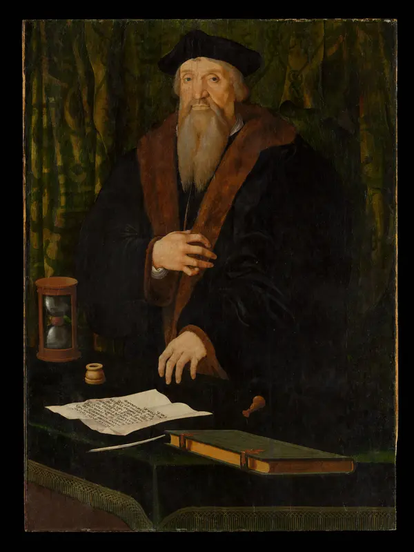 Portrait of a Man, Possibly Jean de Langeac (died 1541), Bishop of Limoges Wall Art by Netherlandish Painter - High-Resolution Digital Print