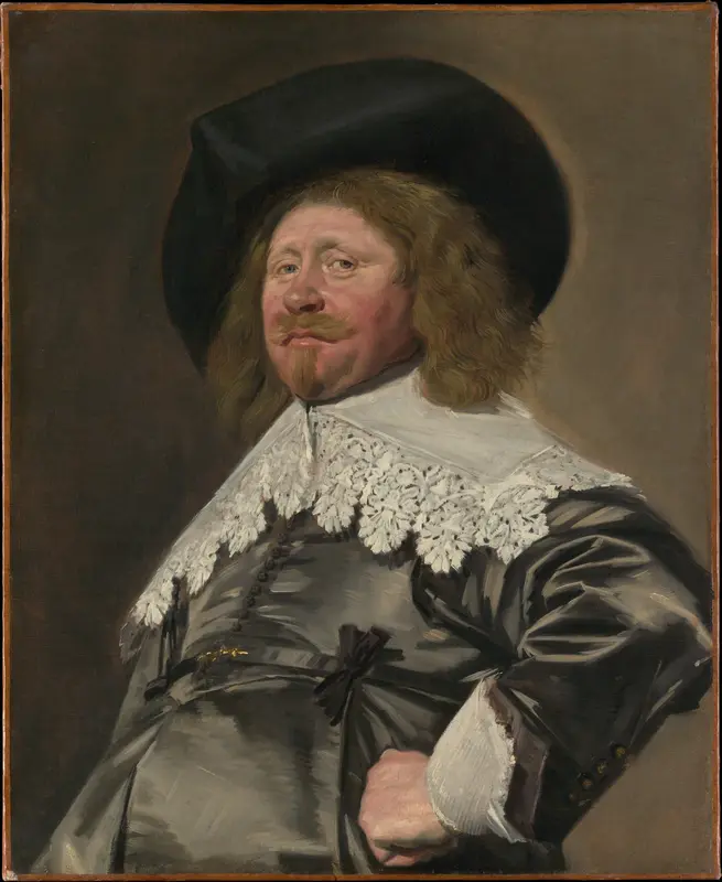Portrait of a Man, Possibly Nicolaes Pietersz Duyst van Voorhout (born about 1600, died 1650) Wall Art by Frans Hals - High-Resolution Digital Print